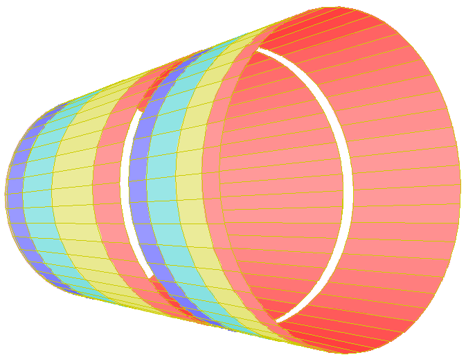Cables running to the two TRT gaps