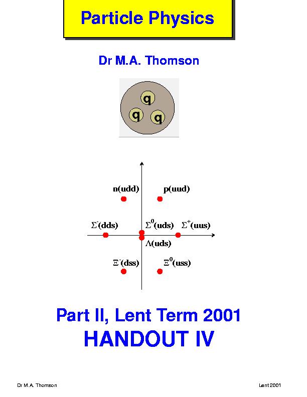Handout IV