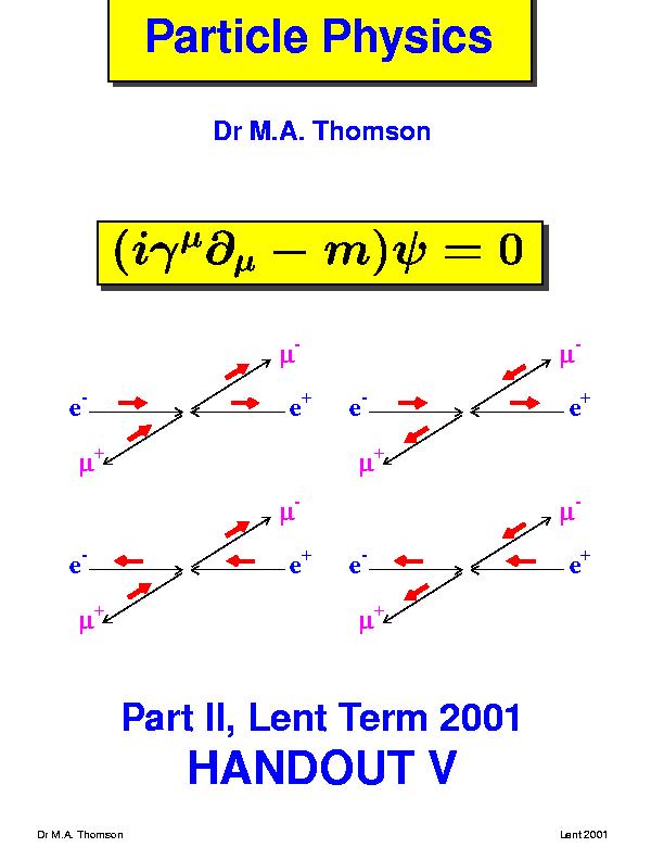 Handout V